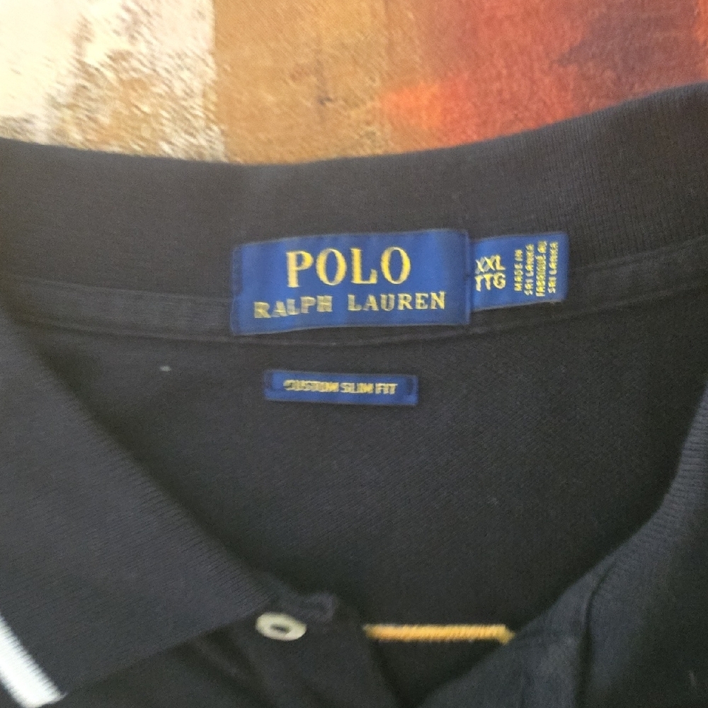 Polo Ralph Lauren Black and Green Polo Shirt - Picture 2 of 4